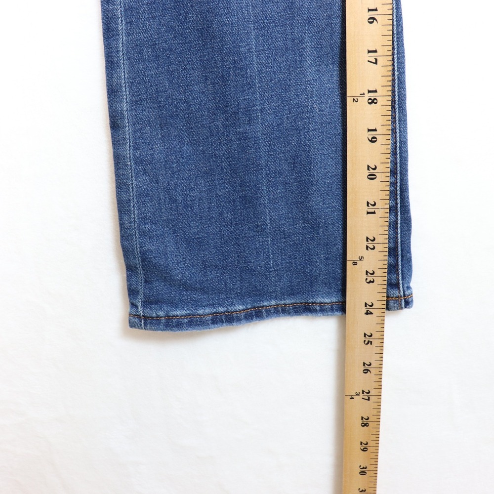 LOFT Medium Blue High Rise The Kick Crop Petite Jeans 28/6P - Picture 9 of 11